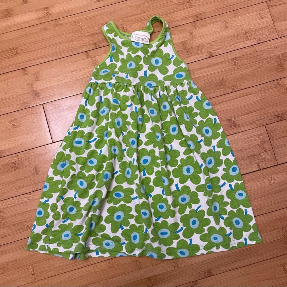 Kidture Collection floral sun dress size 5T. Tank top style with a halter back.